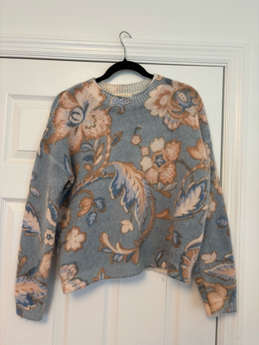 Sézane Hélène Jumper Size Small Wool Blend Knit Sweater Relaxed Fit French Chic - Picture 6 of 12